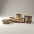 Home Decor Ceremic wood Log Pot (10)