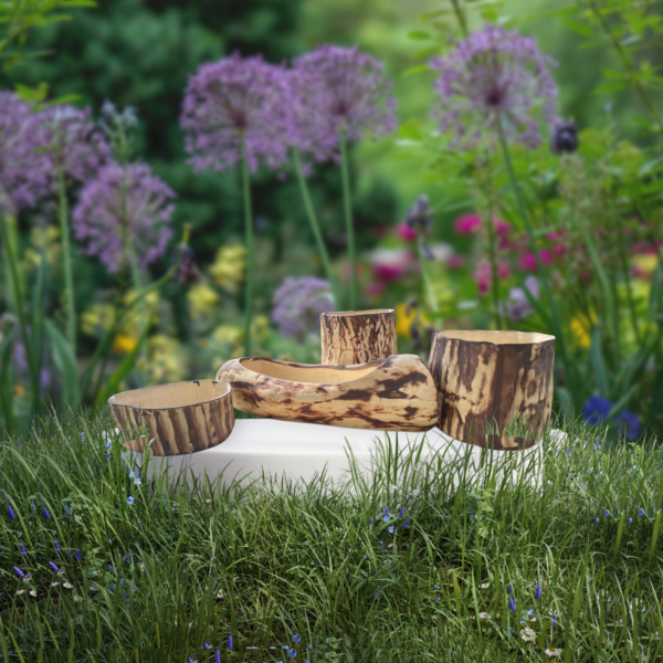 Home Decor Ceremic wood Log Pot (4)